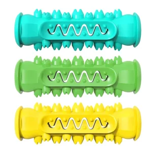 Brushing Teeth Stick for Dogs Blue Green Yellow
