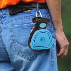 Dog Foldable Pooper Scooper-belt-attached