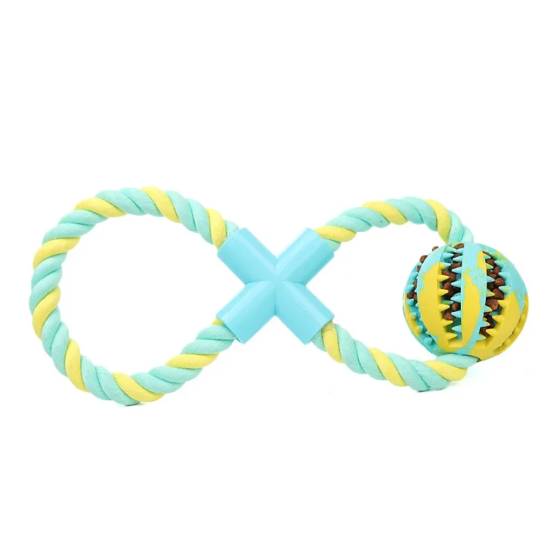 Bite-resistant rubber dog toy with food