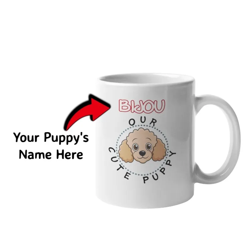 Poodle Mug Customizable 2 A custom poodle mug
