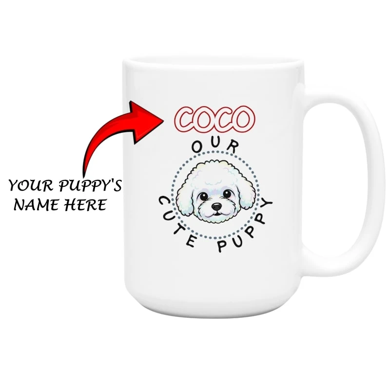 Funny Bichon Mug, Customizable 2 Customized Bichon Mug